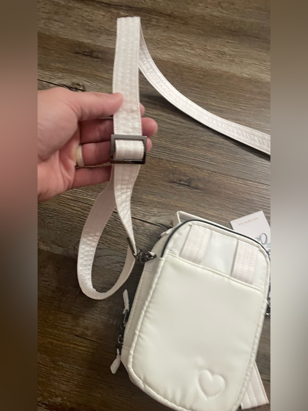 Lug Skeeter Mini B Crossbody Bag Purse NWT White Travel Adjustable Strap Zipper - Picture 11 of 16